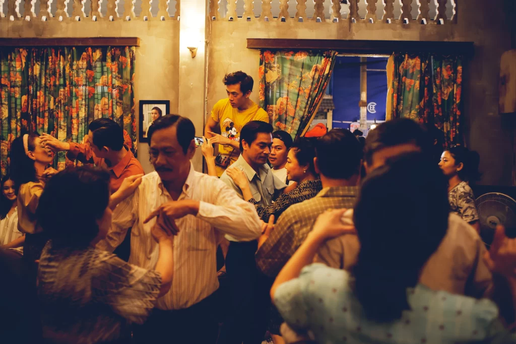 Leon Le on the set of "Ky Nam Inn". Photo provided by Leon Le.