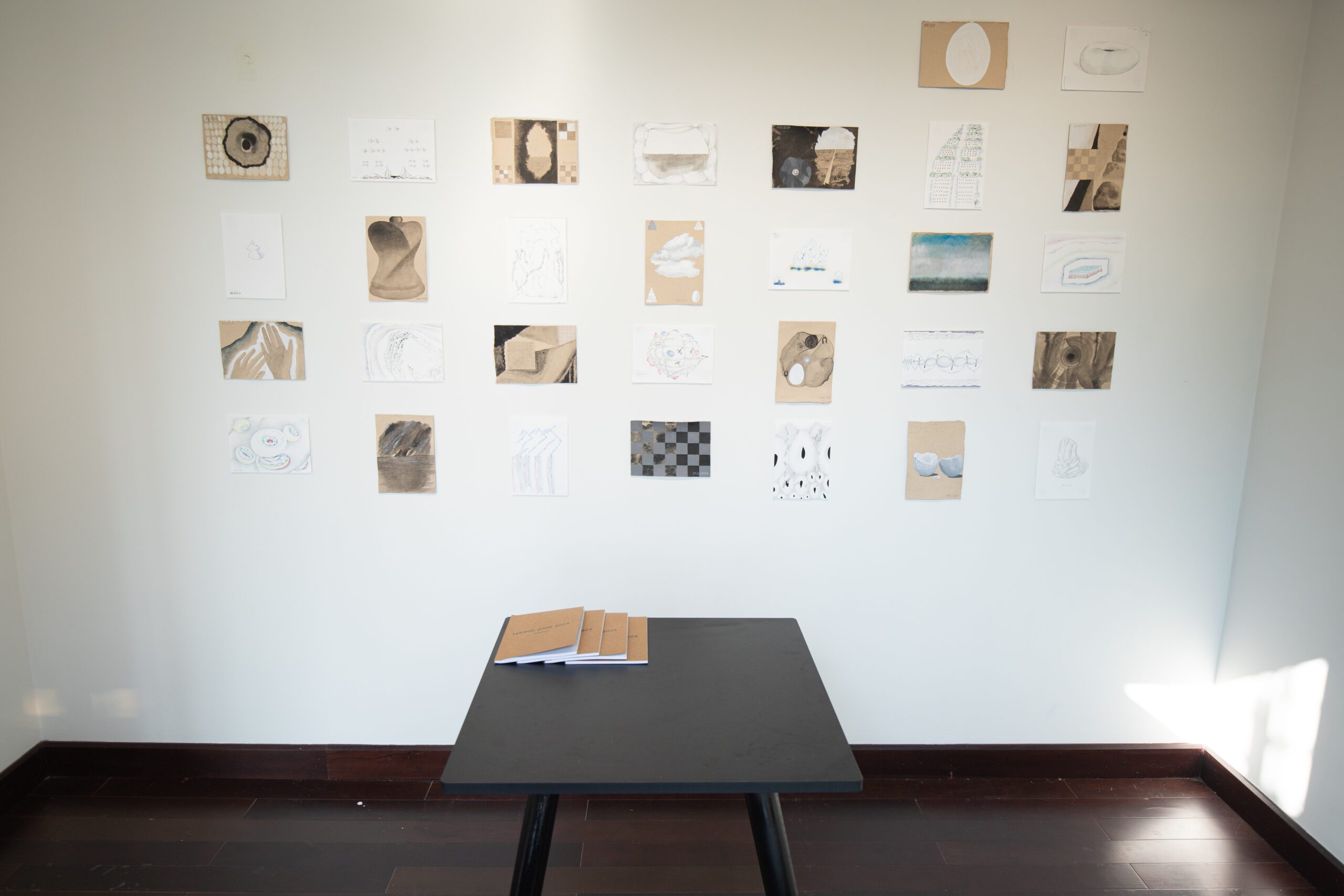 Trinh Cam Nhi and Ha Ninh Pham, “Hanoi, 06.2024” (2024), mixed media on do paper, coloured pencils on paper, variable dimensions. Photo: Ca / VAC.