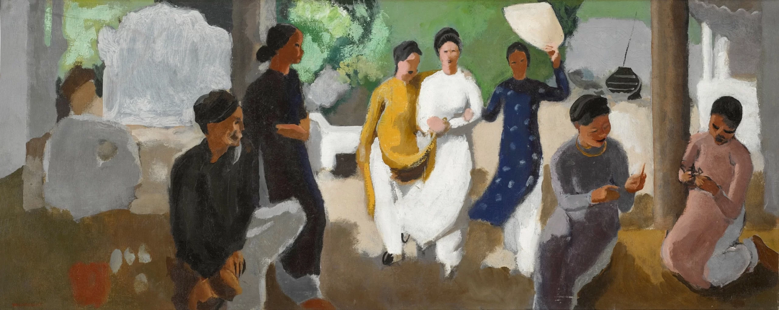 Joseph Inguimberty, “Returning Home (Le retour)” (unknown date), oil on canvas, 65.8 × 162.8 cm. Photo: Sotheby’s.