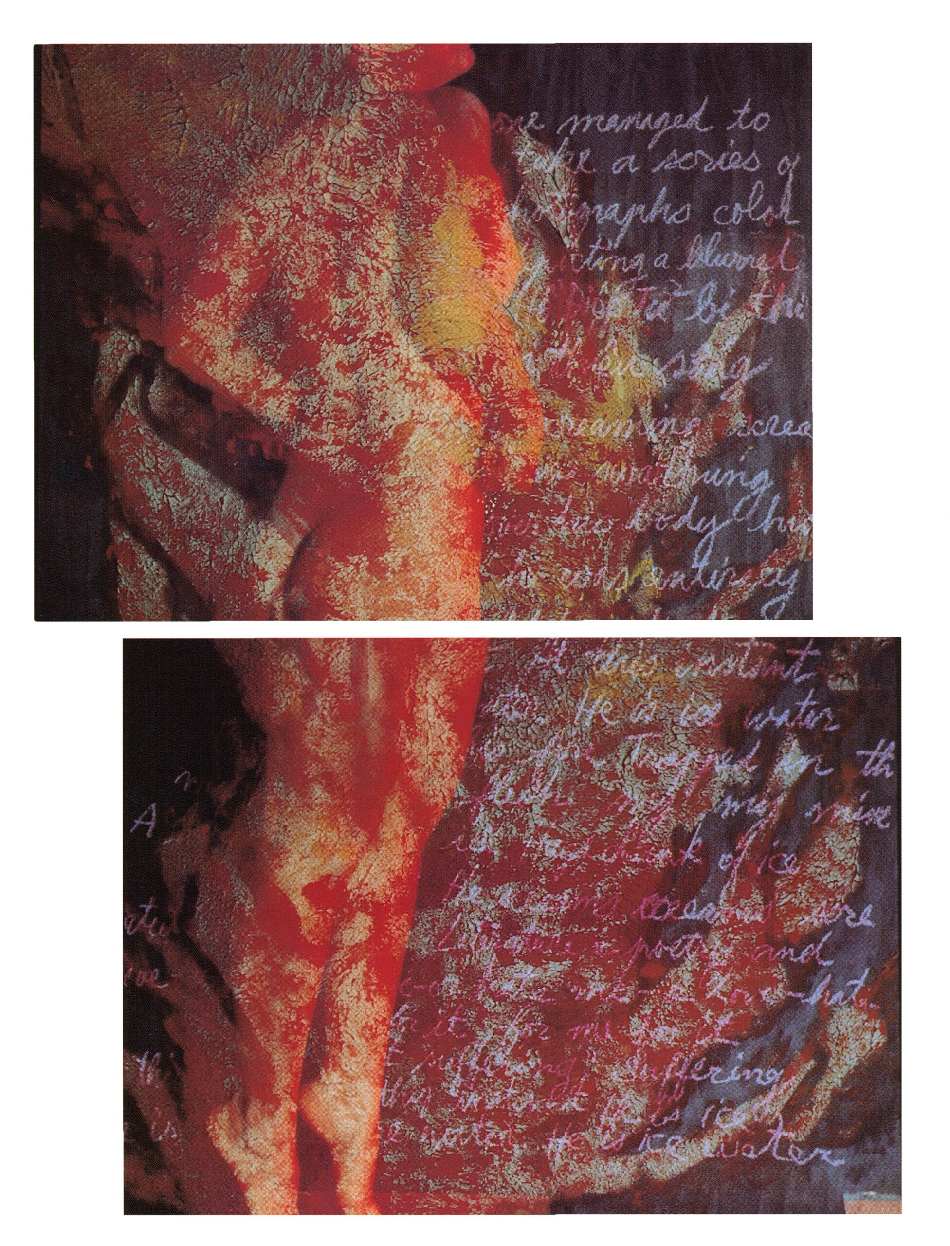 Phạm Thị Hạnh, “Thi sỹ nhập cư trong lửa” (1989), bản in chromogenic, 100 x 75 cm. Ảnh: Brian Đoàn.