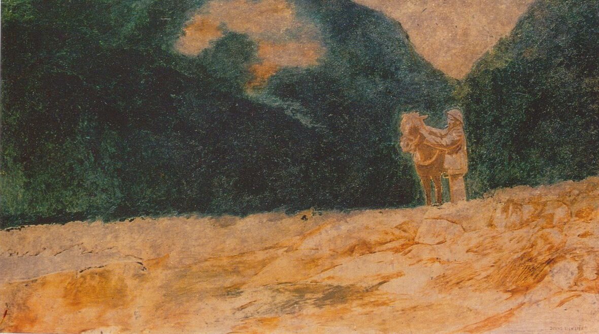 Dương Bích Liên, "Bác Hồ ở chiến khu Việt Bắc" (1980), sơn mài.