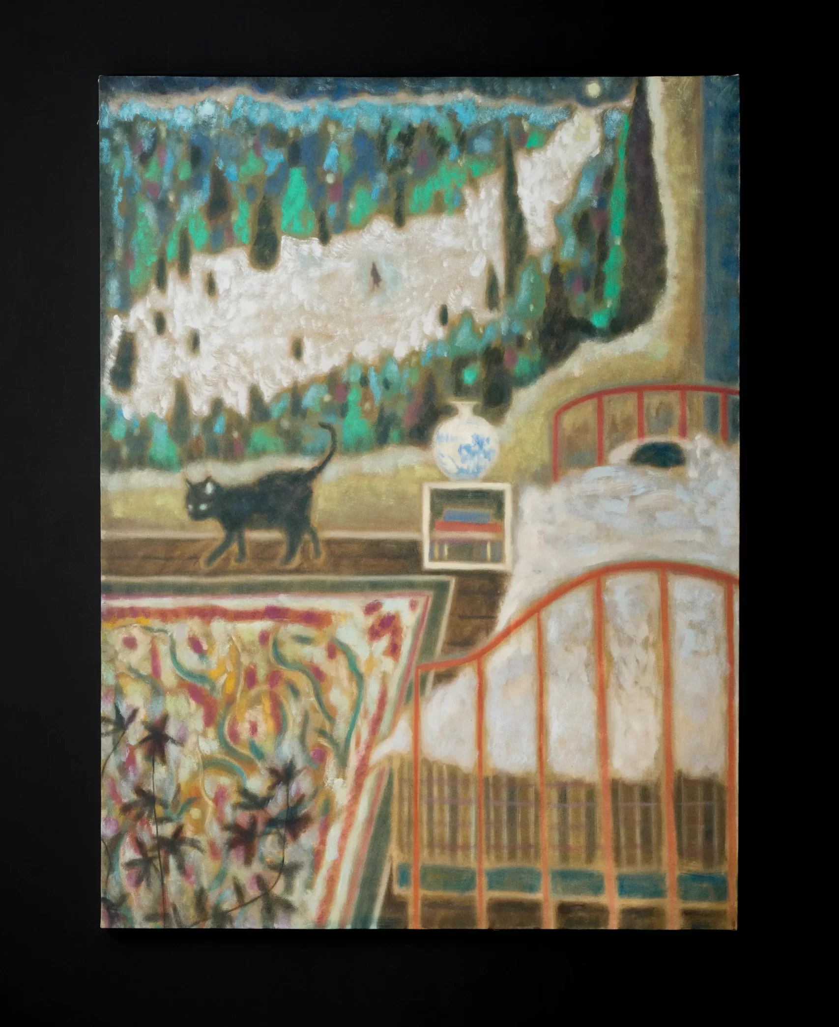 Hoàng Hải, “Dream (Giấc mơ)” (2026), sơn dầu trên toan, 160 x 120 cm. Ảnh: Gate Gate Gallery.