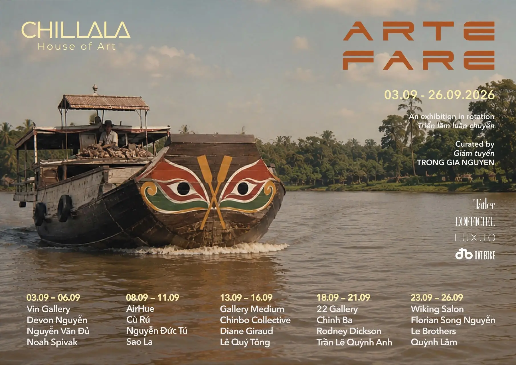 Poster triển lãm. Ảnh: Chillala – House of Art.
